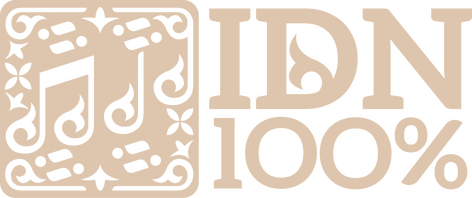 The official logo for IDN100%, the Indonesian focused UTAU synthesis team
